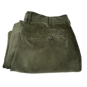 Peter Millar Corduroy Pants Mens 36 (37x30 ACTUAL) Green Coastal Nanoluxe Preppy